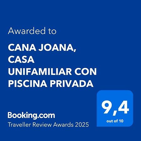 Cana Joana, Casa Unifamiliar Con Piscina Privada Jávea Zewnętrze zdjęcie